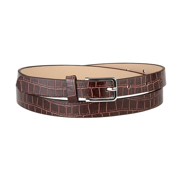 Women's Skinny Waist Belts Single Pin Buckle Cute Animal Printed Pants Dress💛 - Picture 1 of 4